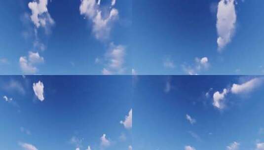 蓝天白云背景高清在线视频素材下载