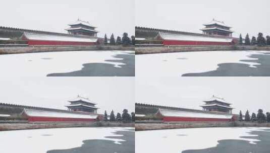 故宫雪景高清在线视频素材下载