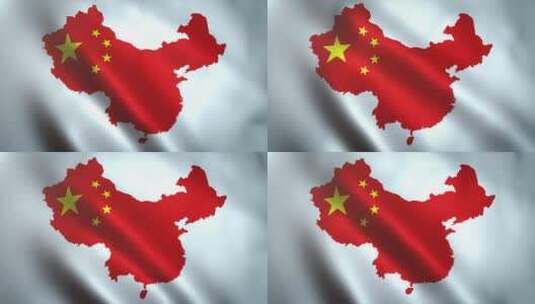 中国地图板块三维动画高清在线视频素材下载