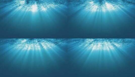 海底阳光光线透过海水高清在线视频素材下载