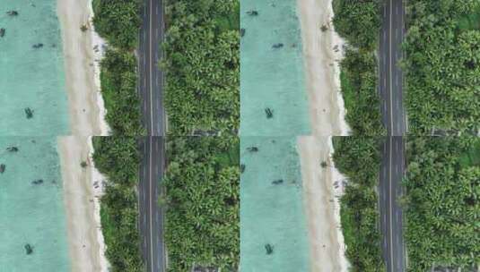海南环岛旅游公路玻璃海高清在线视频素材下载