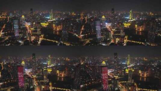 天津CBD夜景高清在线视频素材下载