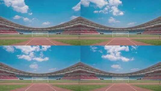 曲靖文化体育公园5高清在线视频素材下载