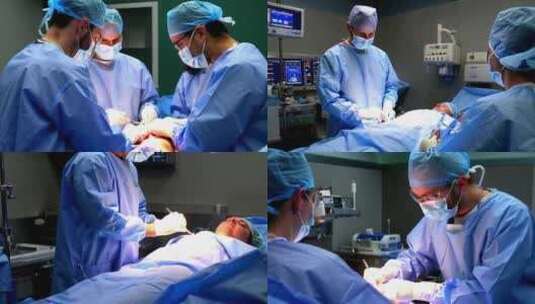 医院医生在手术室给病人做手术ai素材原创高清在线视频素材下载