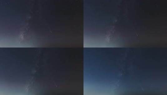 夜空星空银河流星彗星延时拍摄高清在线视频素材下载