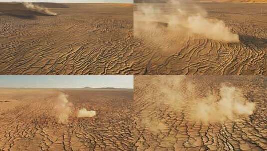 土地干旱龟裂干裂干涸大地旱灾高清在线视频素材下载