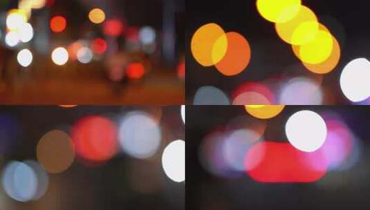 彩色光斑散景效果高清在线视频素材下载