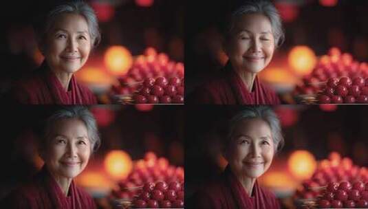 温暖笑容与冰糖葫芦的甜蜜回忆高清在线视频素材下载