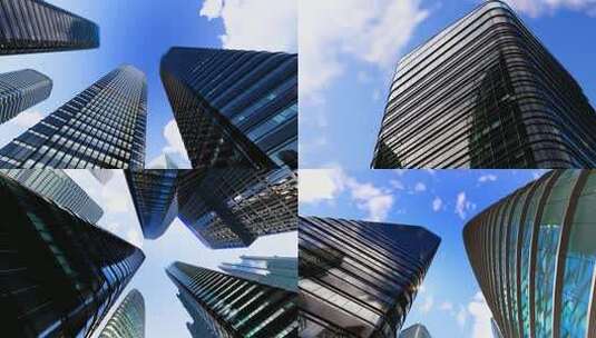 城市商务中心的写字楼延时高清在线视频素材下载