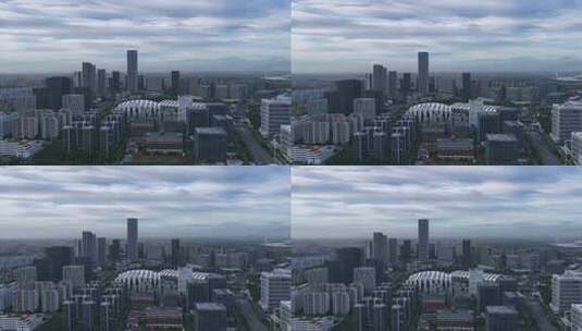 上海前滩 东方体育中心高清在线视频素材下载