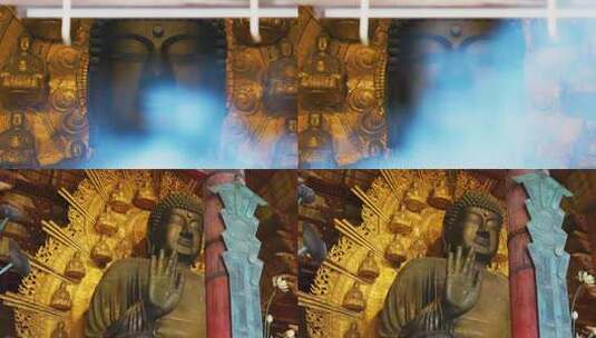 佛像香火释迦摩尼高清在线视频素材下载