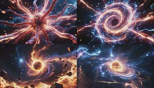 陨石能量球光波特效高清在线视频素材下载