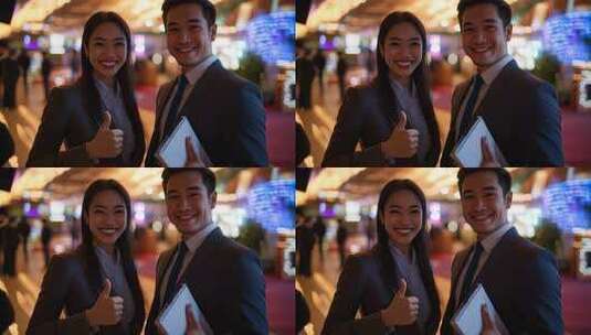年轻商务人士在商业活动中充满信心高清在线视频素材下载