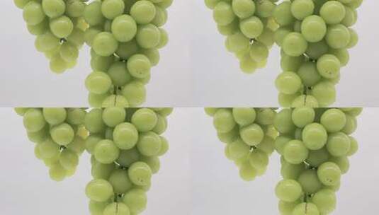 新鲜绿葡萄特写高清在线视频素材下载