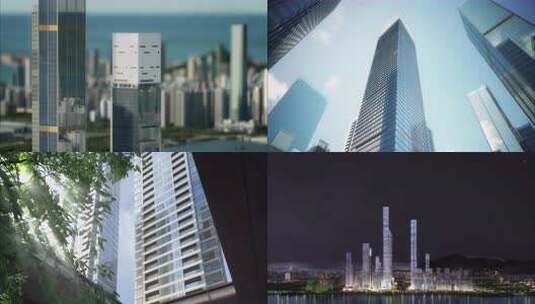 高端地产 商务建筑 城市夜景 宣传片酒店高清在线视频素材下载