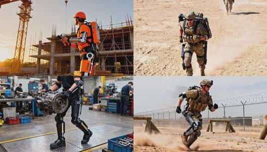 士兵沙漠携装备行进画面高清在线视频素材下载