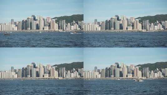 香港维多利亚港风光延时 维港游船 城市景观高清在线视频素材下载