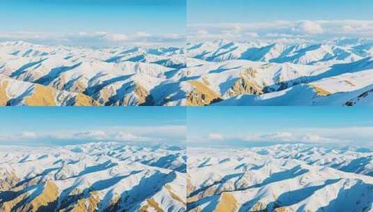 雪山自然风光全景高清在线视频素材下载