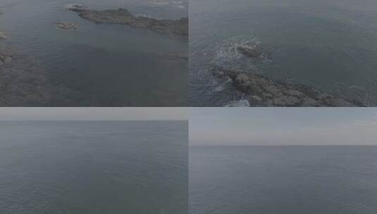 大连滨海东路石槽琥珀湾山海秘境航拍高清在线视频素材下载