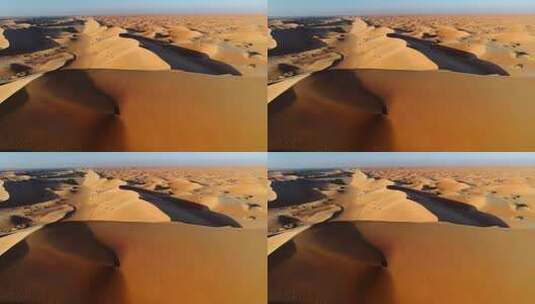广袤沙漠沙丘全景高清在线视频素材下载