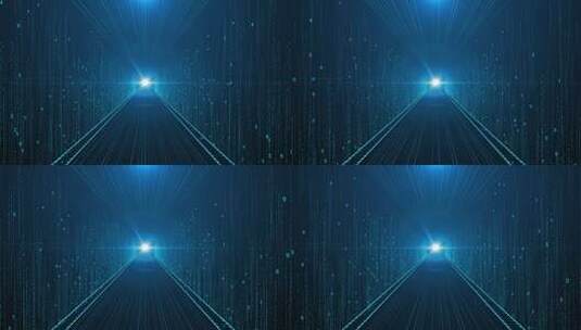 蓝色科技数字隧道背景高清在线视频素材下载