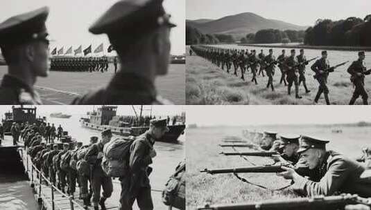 国民革命军20年代30年代高清在线视频素材下载