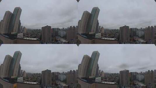 城市 武汉 中南路  云动 延时高清在线视频素材下载