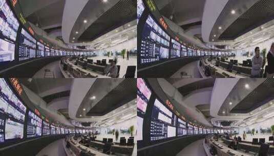 电视台播出监看机房 延时拍摄素材高清在线视频素材下载