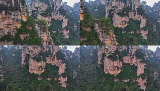 湖南张家界武陵源袁家界地质奇观高清在线视频素材下载