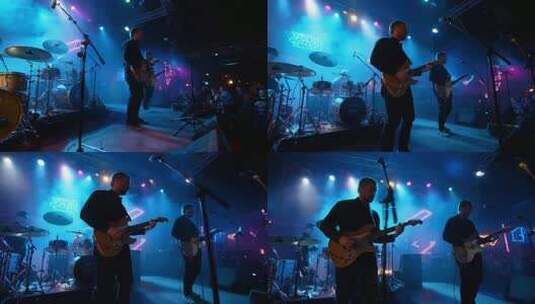 乐队舞台现场演奏素材高清在线视频素材下载