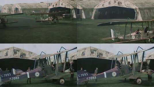 一战时期飞机、战斗机高清在线视频素材下载
