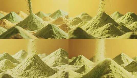 彩色粉末堆落洒特写素材高清在线视频素材下载