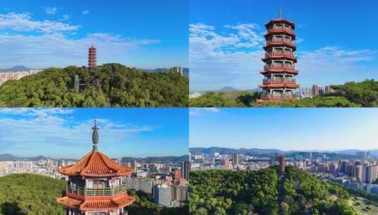 深圳红花山公园高清在线视频素材下载