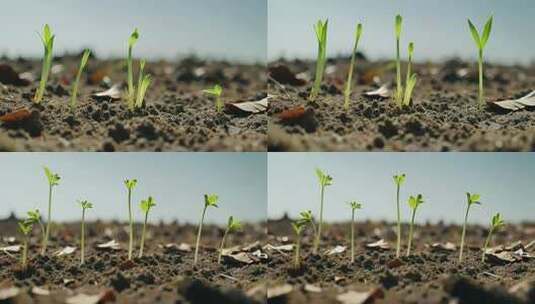 种子发芽生长延时高清在线视频素材下载