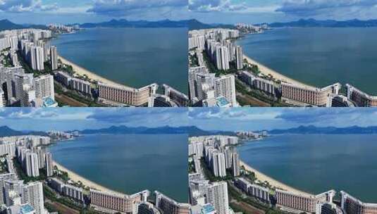 惠州小径湾海滨沙滩航拍0212_D高清在线视频素材下载