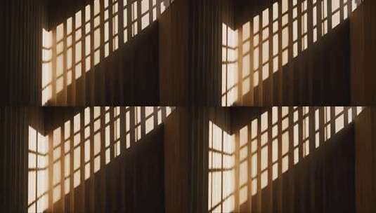 立秋处暑窗户光影唯美禅意慢生活视频高清在线视频素材下载