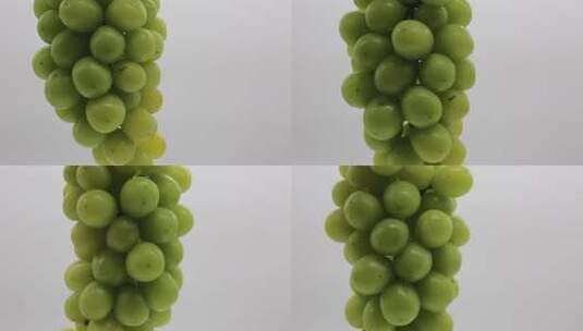 绿葡萄特写高清在线视频素材下载