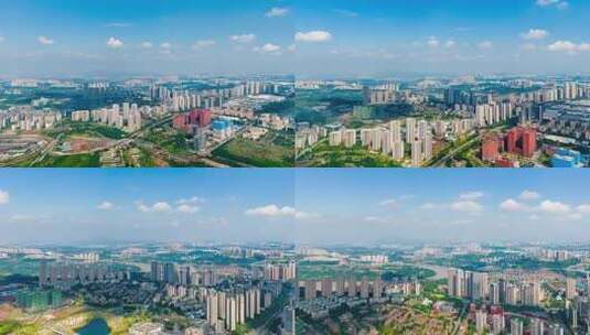 8K礼嘉龙湖天街高空航拍空镜头高清在线视频素材下载