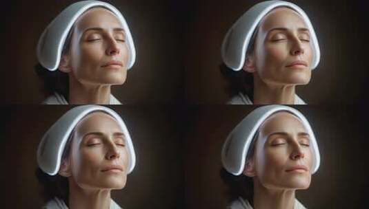 未来科技光疗设备带来的宁静舒缓体验高清在线视频素材下载