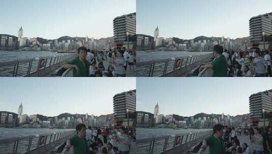 香港维多利亚港风光延时 维港游船 城市景观高清在线视频素材下载