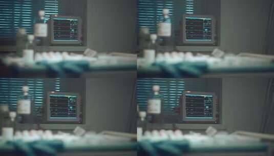 医院医疗设备监测画面高清在线视频素材下载