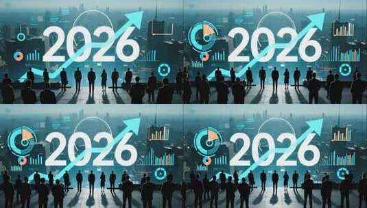 2026马年商务团队展望未来励志动画高清在线视频素材下载