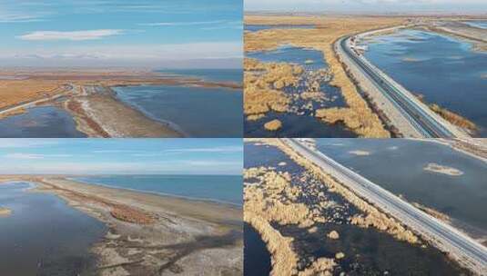 博斯腾湖4K素材高清在线视频素材下载