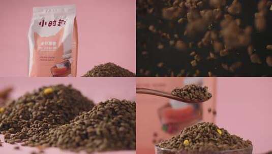 小时趣猫粮产品展示猫粮宠物食品展示高清在线视频素材下载