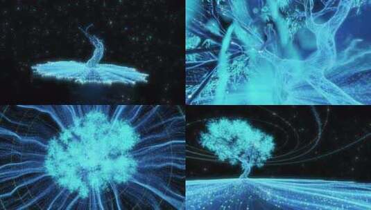 粒子树2025AE合成文件+C4d源文件高清AE视频素材下载