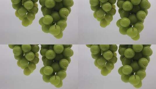 绿葡萄特写高清在线视频素材下载