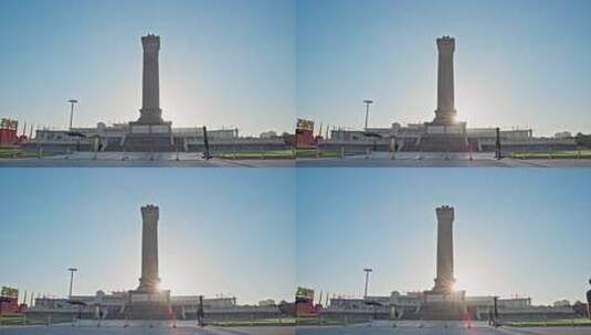 北京天安门人民英雄纪念碑实拍高清在线视频素材下载