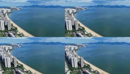 惠州小径湾海滨沙滩航拍0215_D高清在线视频素材下载