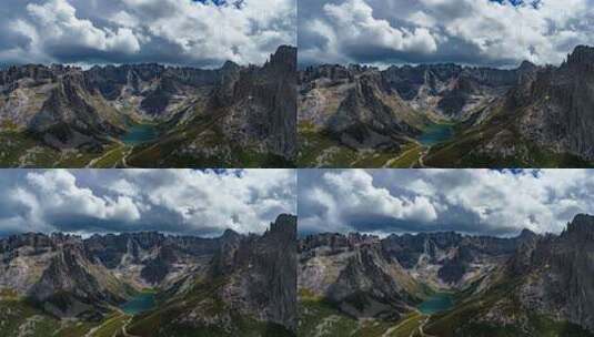 高山湖泊自然风光高清在线视频素材下载