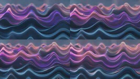 动感色彩波浪抽象背景高清在线视频素材下载